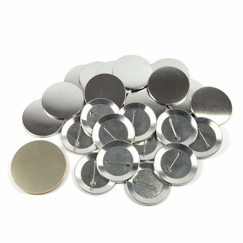 T Series 2 1/4 Inch (56mm) USA Compatible Metal Pin Badge Components - Pack of 100