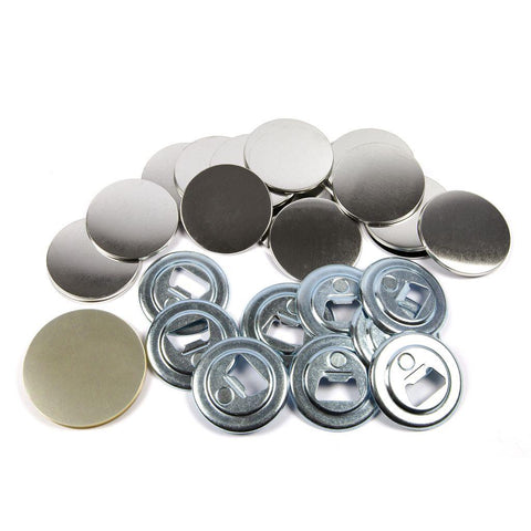 T Series 2 1/4 Inch (56mm) USA Compatible Bottle Opener Badge Components - Pack of 100