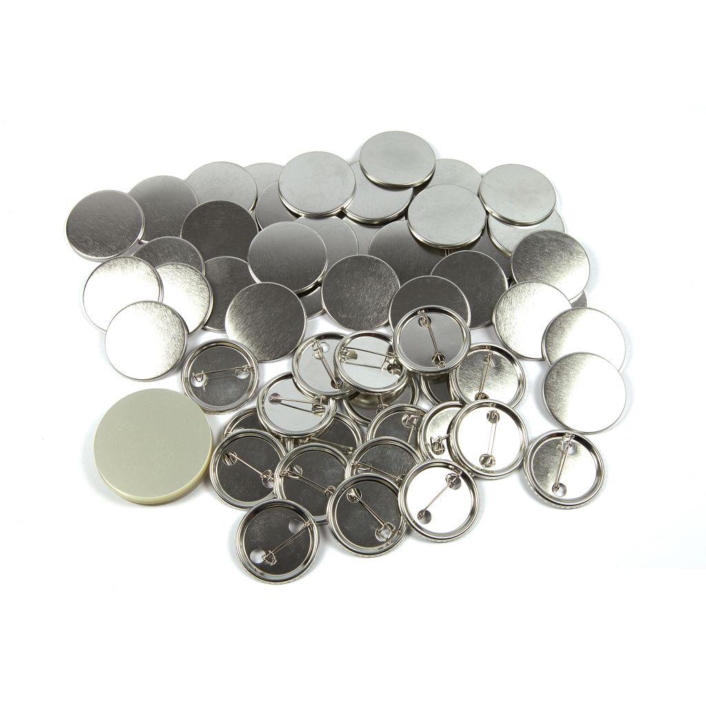 G Series 38mm Metal Pin Badge Components - Pack of 100