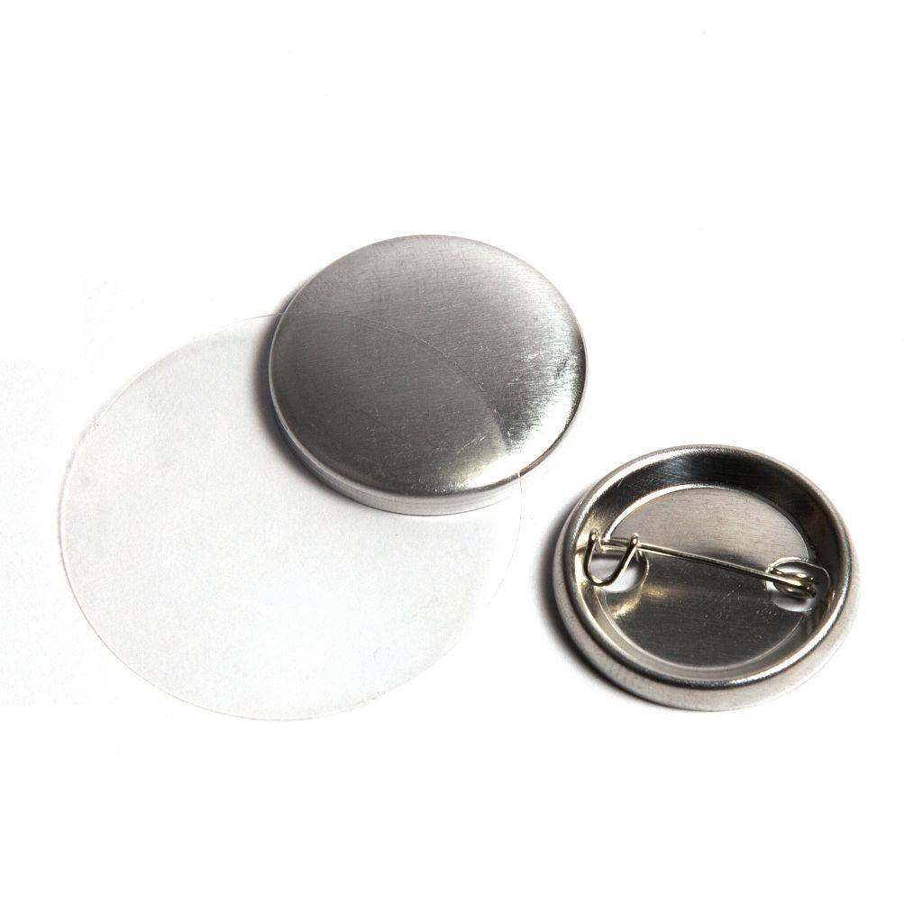 G Series 25mm Metal Pin Badge Components - Pack of 100